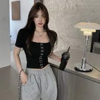 Anti wrinkle Crop Tops