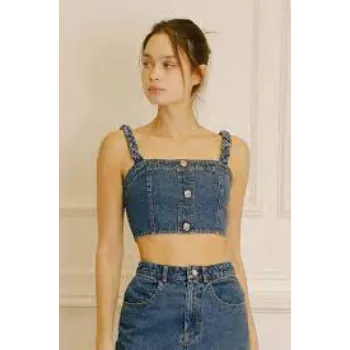 Summer Denim Crop Tops