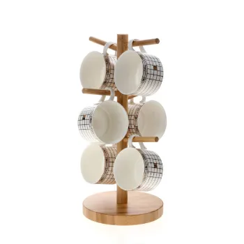 Wooden Cup Rack