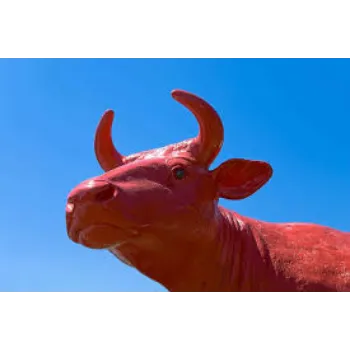 Marble Cow Statue