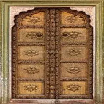 Designer Teak Wood Carved Door