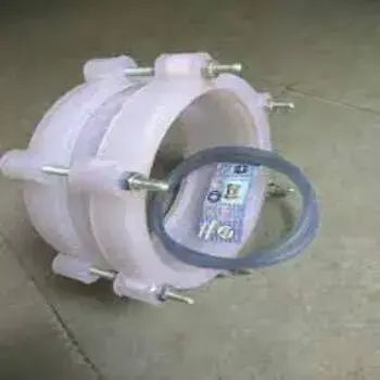White PVC Plastic D Joint
