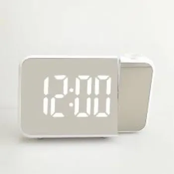 Digital Mirrored Projection Alarm Clock