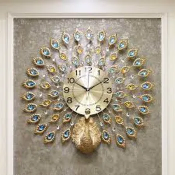  Peacock Wall Clock Quartz