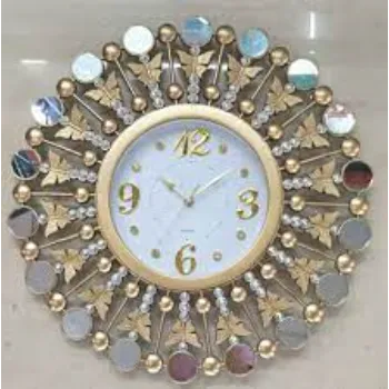  Burner Boutique Elegant Gold Wall Clock 