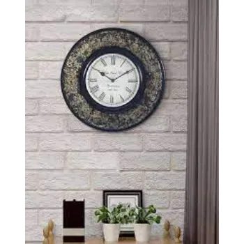  Lbb Shimmery Black Wall Clock