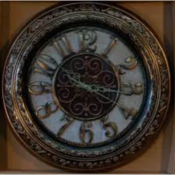  Round Carverd Analogue Wall Clock