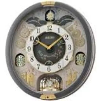  Seiko QXM385N Melodies in Motion Clock Grey