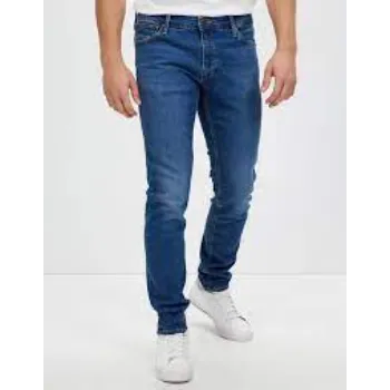 Modern Design Navy Blue Jeans
