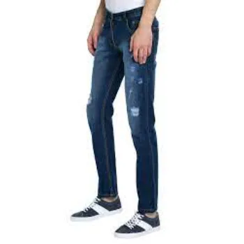 Denim Men Navy Blue Jeans