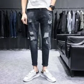 Stitched Denim Jeans