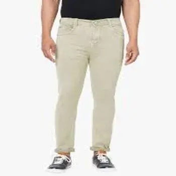 Solid Color Denim Jeans 