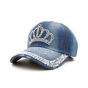 Trendsetting Designer Queen Denim Cap 