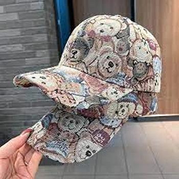 Trendsetting Teddy Printed Designer Cap