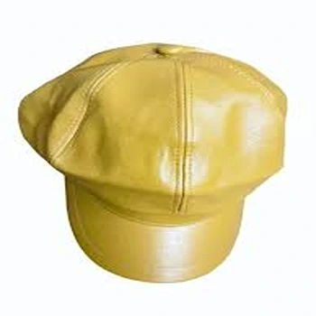 Stylish Cotton Yellow Unisex Cap