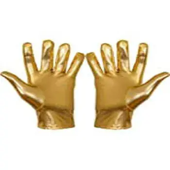 Metallic Gold Custom Gloves 
