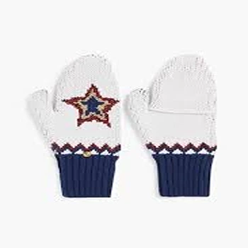 White Woolen Gloves For Winter