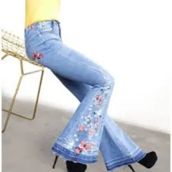 Modern Design Bell Bottom Jeans