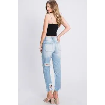 Regular Fit Sky Blue Designer Jeans