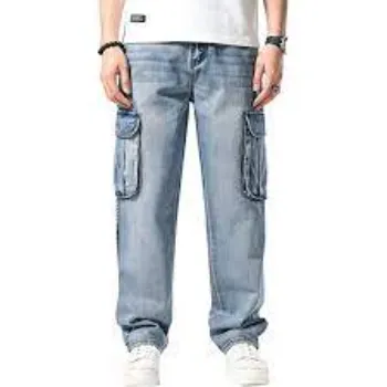 Designer Cargo Jeans