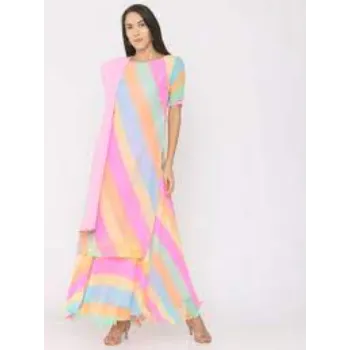 Summer Designer Multi Color Kurtis