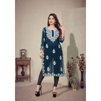 Ladies Embroidery Georgette Kurtis