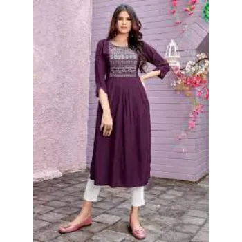 Trendy Wine Color Kurtis