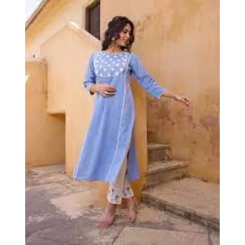 Designer Lavender Color Kurtis