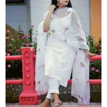 Durable Designer White Kurtis