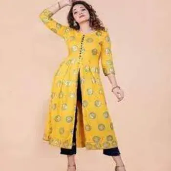 Latest Designer Mid Cut Kurtis