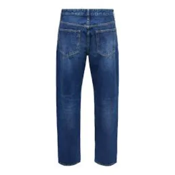 Mens Fancy Designer Navy Blue Jeans