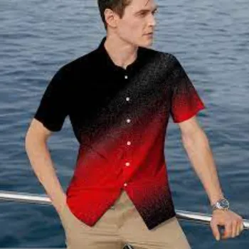 Men Summer Shaded Design Shirts
