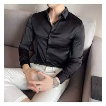 Men Designer Silk Shirt