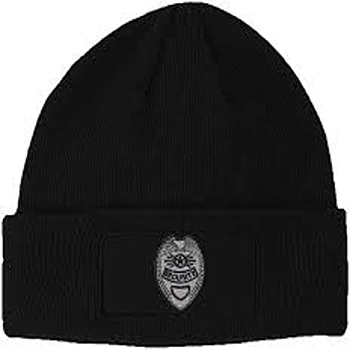 Stylish Black Woolen Security Cap 