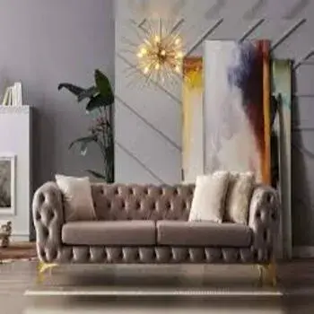 Stylish Velvet Sofa Set
