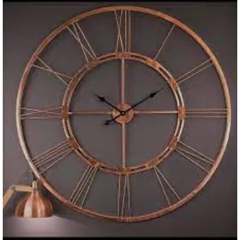  Craftter Figures Themed Premium Roman Sculpture Art Metal Wall Clock Copper Finish