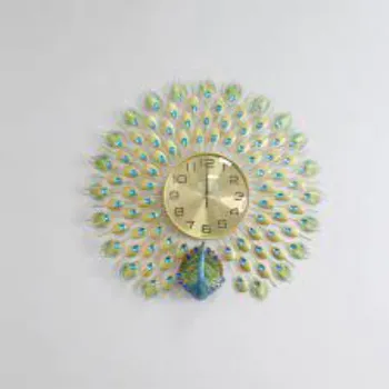  Luxury Dancing Peacock Wall Clock