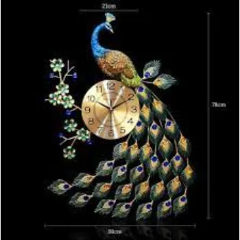  Peacock Designer Wall Clock