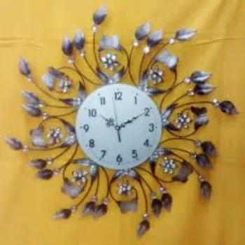  Silver Analog Designer Wall Clock