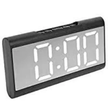  Brrnoo Alarm Clock Led Digital Display Mirror Usb Charging Desktop Clock