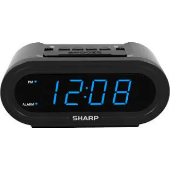 Sharp Digital Alarm with AccuSet Automatic Smart Clock