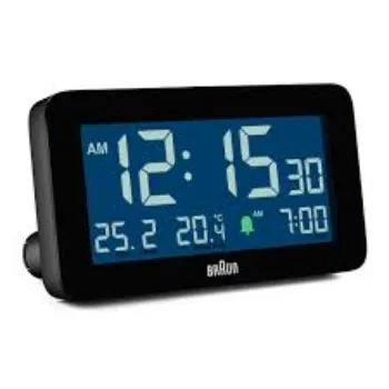  Braun Digital Alarm Clock BC10B