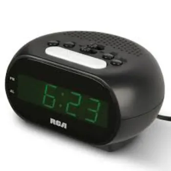  RCA RCD20 Alarm Clock with Green Display