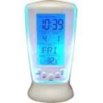  BIGBRO Plastic Square Temperature Calendar Digital Alarm Clock 