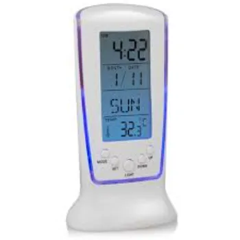  Deep-tech Digital White Clock