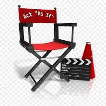 Act As If Printed Director Chair