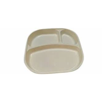 Color Coated Disposable Compartment Plate