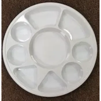 Coated Finished Disposable Compartment Plate