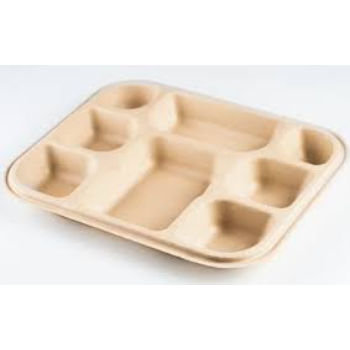 Leak Proof Disposable Compartment Plate