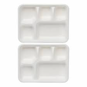 Biodegradable Disposable Compartment Plate